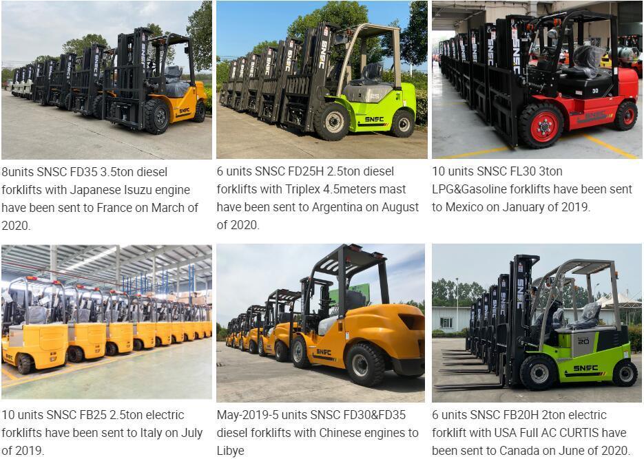 Gas Electric Automatic Transmission 1.5ton 2ton 3ton LPG Gasoline Diesel Japan Engine Forklift