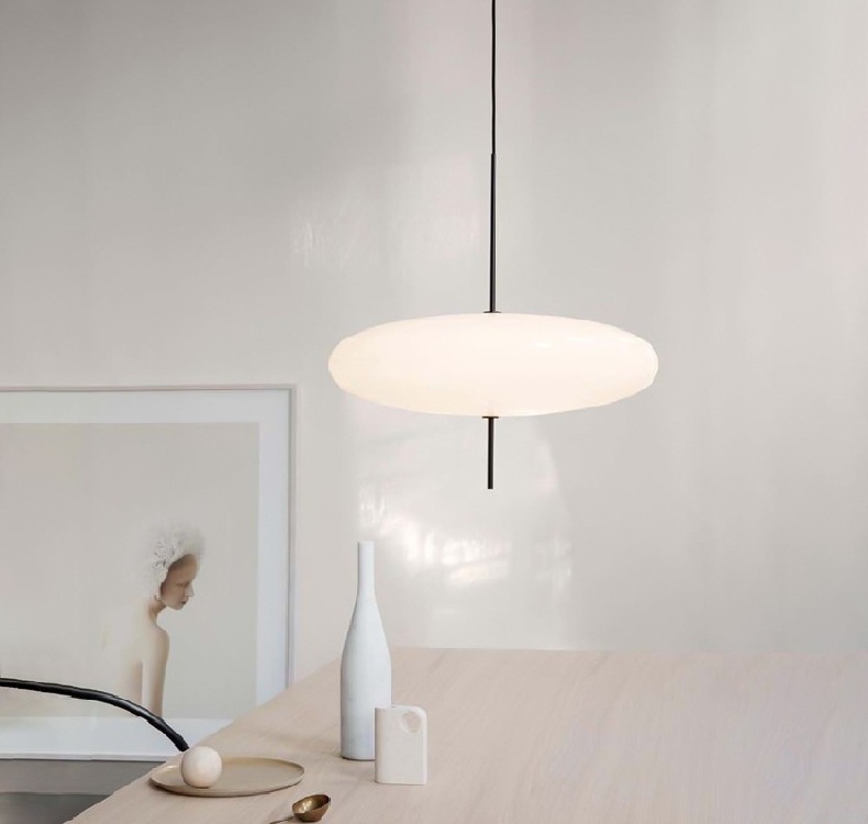 Black And White Flying Saucer Pendant Light Modern Art Bedroom Pendant Lamp(WH-GP-116)