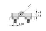 MEIGU CL209 180 Degree Rotation Industrial Adjustable Zinc Alloy Cabinet Hinge