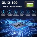 Longlife Cycles 12V LiFePO4 Battery 12v 100ah Li Ion Battery Solar Systems