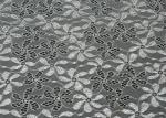 90% Nylon + 10% Spandex Flower Elastic Lace Fabric For Nightwear CY-LW0795