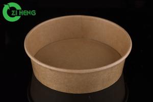 Wholesale Sturdy Round Strong Paper Bowls , 500 ML Salad / Fruit Deep Paper Bowls from china suppliers