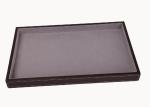 Wooden / Leather Frame Merchandising Display Boxes For Punch , Purse , Wallet