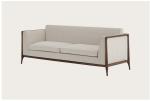 Five Star Hotel Lobby Furniture Beige Upholstered Couch Sofa Anti Scratch