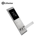 Key Card Hotel Electronic Door Locks Zinc Alloy For Apartment Residential