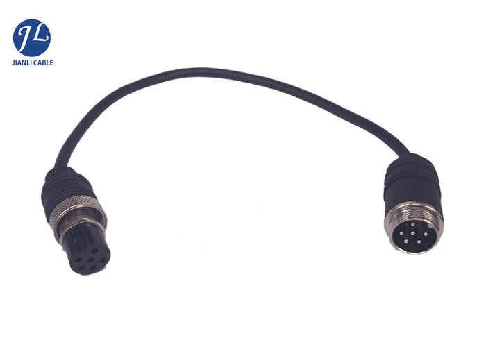 Vehicle Camera GX16 6Pin Power Video Aviation Cable Custom Harness Assembly