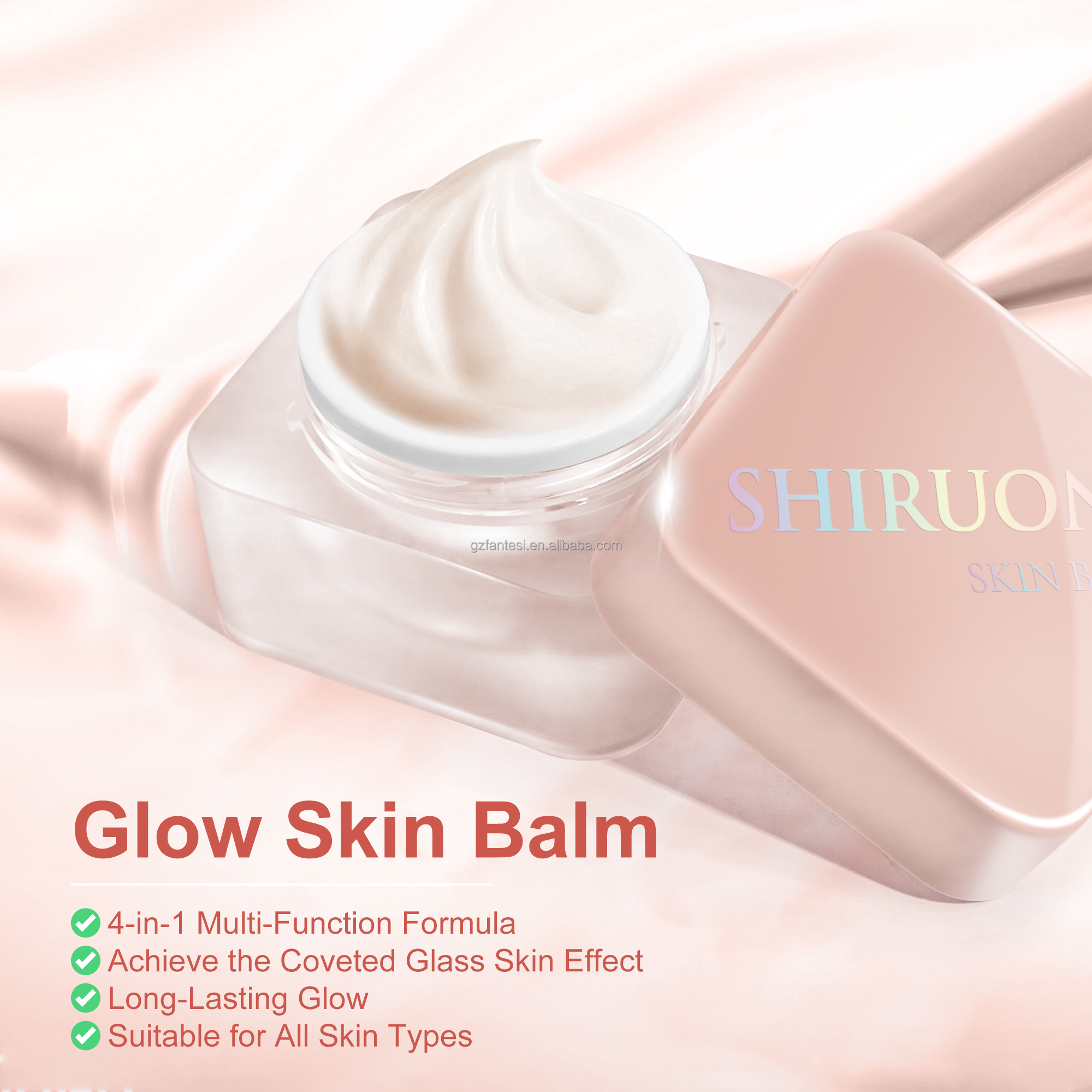 Custom Hydrating Moisturizing Long-Lasting 4 in 1 Glow Skin Balm Private Label Whitening Face Lotion