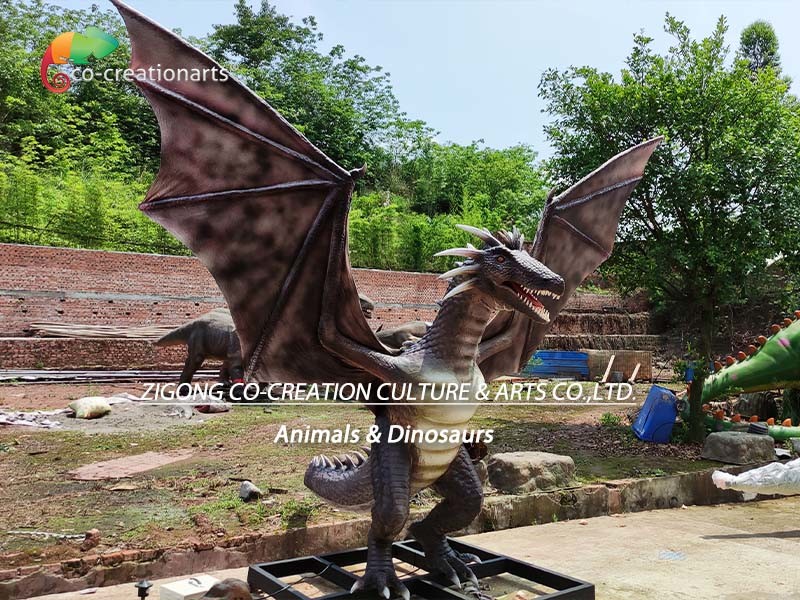 Waterproofing Giant Animatronic Dragons Life Like Dragon 110/220V