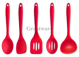 Wholesale Silicone Kitchen Utensil Set in Hygienic Solid Coating from china suppliers