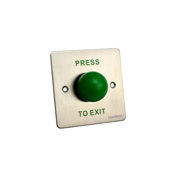 86mm Square Stainless Steel Panel Emergency Exit Push Button Switch For Access Control Systems