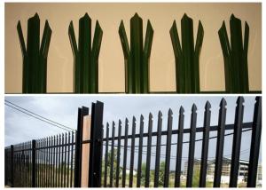 Wholesale D / W Type Hot Dip Galvanised Palisade Fencing Various Colors For Your Garden from china suppliers