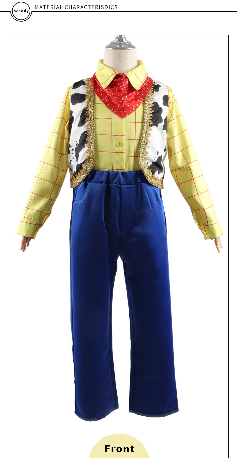 PERFORMANCE Children's Cowboy Costume Toy Story Cosplay Costume for Stage Dancerwear