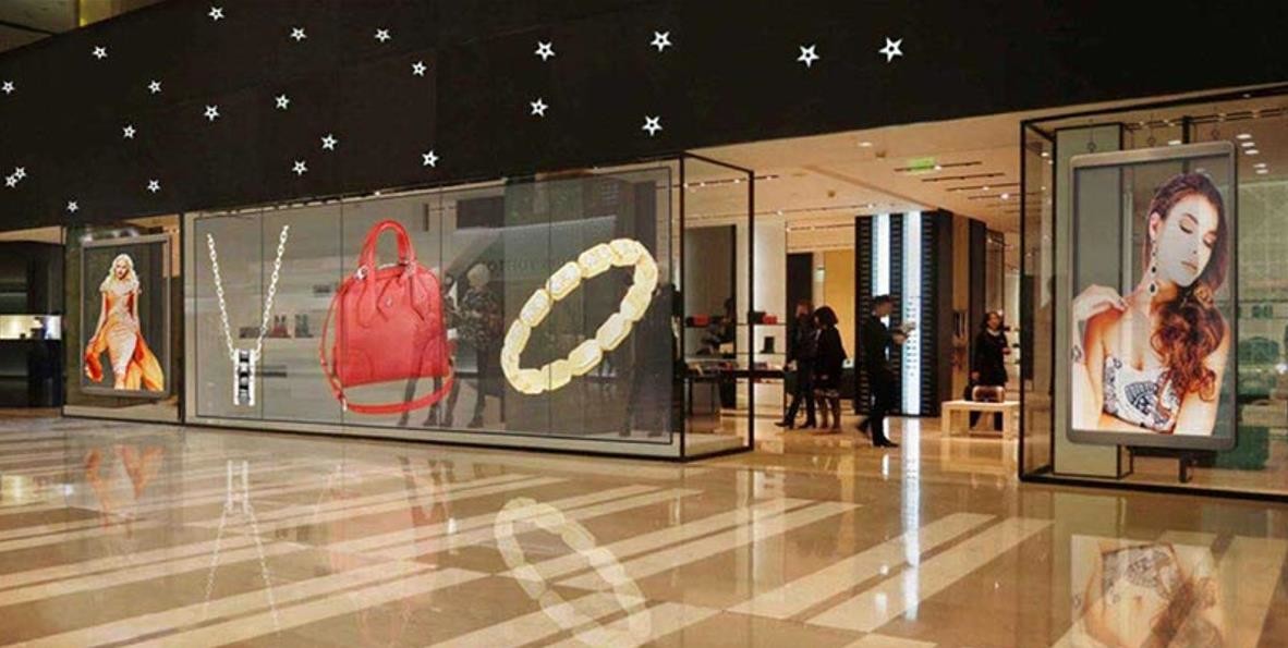 P5.2mm Transparent LED Display Advertising Panel 3500nits Led Poster Screen