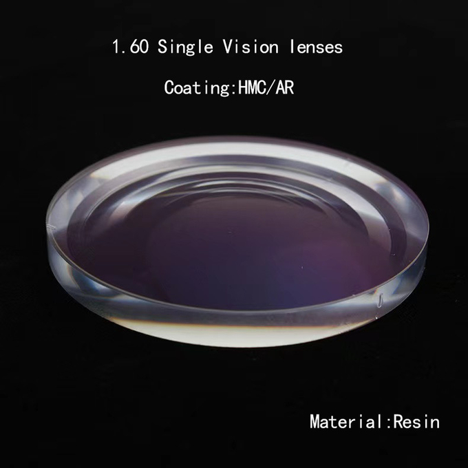 1.60 HMC AR Coating Ophthalmic Glasses Digital Single Vision Lenses For Block EMI