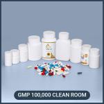 20ML to 170ML Child Proof White Round Plastic Bottles for Medicine Pill