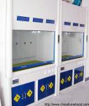 Ventilation FRP Fume Hood Light Weight 12.7mm Bench Top 50mm Adjustable Feet