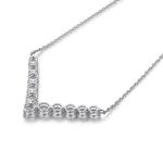18k Gold Moissanite Diamond Smile Necklace Pendant For Gift Giving