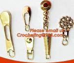 One side Embossed 3D logo, one side engraved logo gold tone garment/apparel