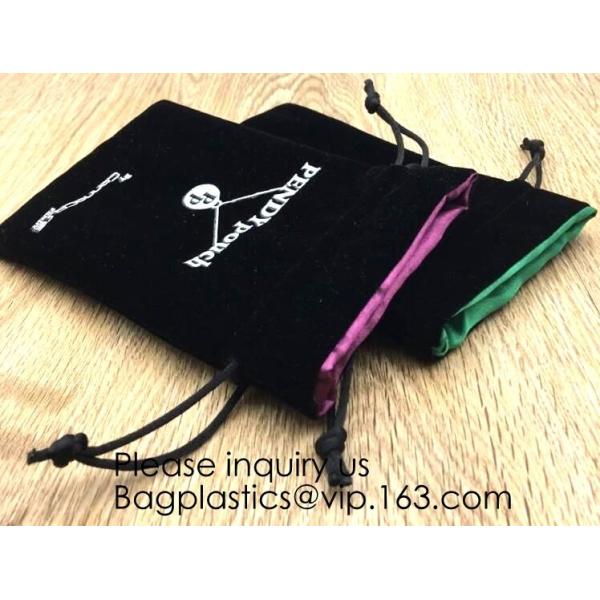 Velvet Jewelry Pouch with Snap Button for Necklaces Bracelet Rings Watch,bracelet, necklace, rings, watch GIFT PACKAGE