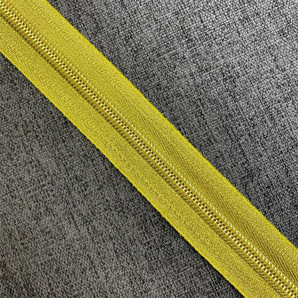 Zip head zipper custom Yellow zipper