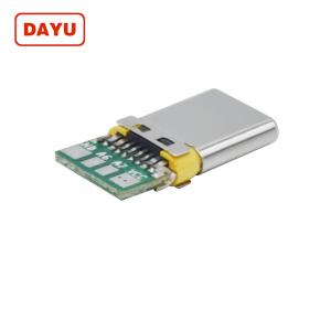 Wholesale OEM Color 2.0 USB C Male Connector Yellow Plastic Cut Style For Charging And Data from china suppliers