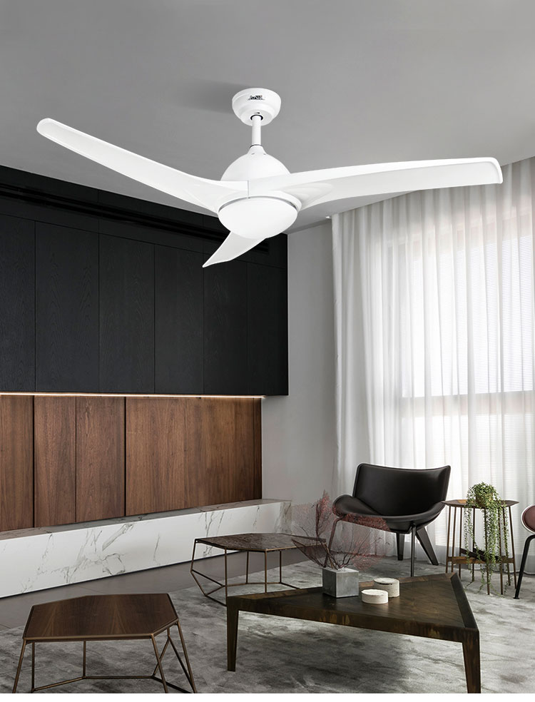 10- 220V 52 Inch LED Light ABS Blade Remote Control Ceiling Fan for Chinese Hotel
