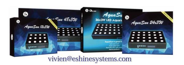 Amazing! eshine Sunrise&Sunset programmble controller AquaSun series Marine LED