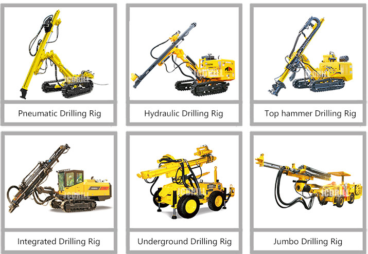 40m Blasting Drilling Machine Big Rotation Torque Two Motor Rotary Head