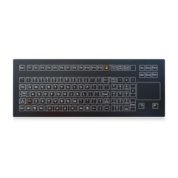 108 Keys IP65 Membrane Keyboard Manufacturer With OMRON Key Technology Chemical And Liquid Resistant