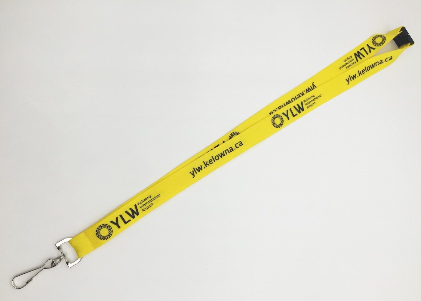 Red color 2.0 CM Silk-screen printed Polyester lanyards with white letters on it
