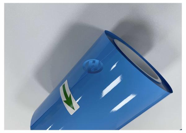 120 μm Blue HDPE Film, UV Cured Silicone Coating Film Without Silicone Transfer