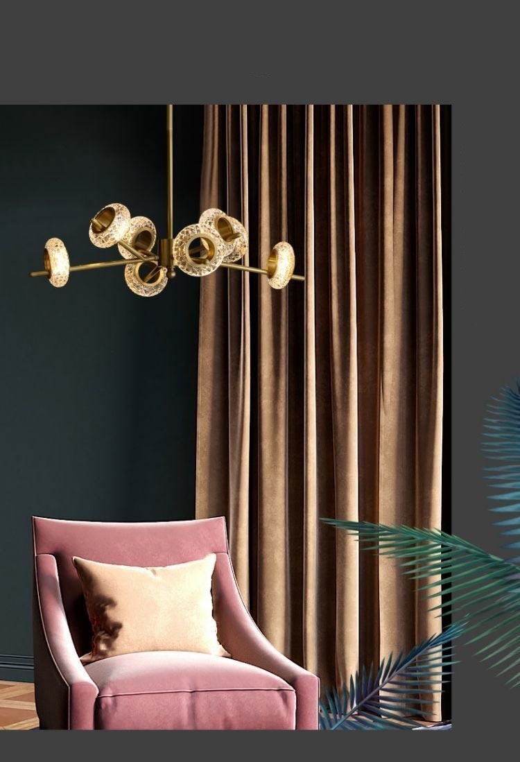 Fashion Elegant Crystal Pendant Light Modern Style D68*H55cm Size
