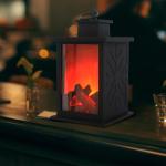 OEM ODM Garden Solar Decorative Lights Flame Lanterns For Outdoor Camping