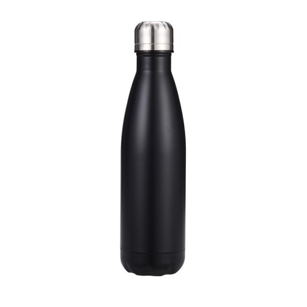 Double Wall 18/8 Stainless Steel Vacuum Cola Shape Bottle Narrow Mouth Thermos