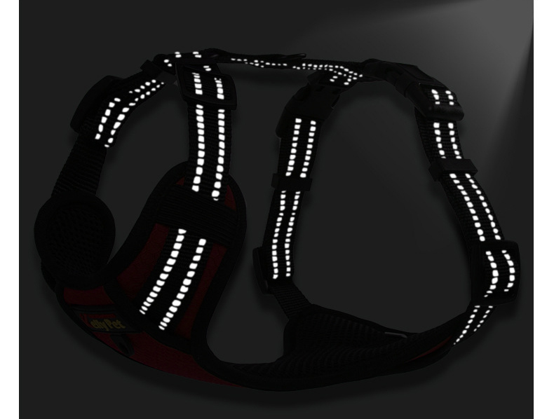 Light Up Dog Harness Step In Style with Waterproof and Reflective Polyester Material