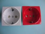 Multi Color Germany European Wall Plug , European Electrical Outlet 250VAC 16A