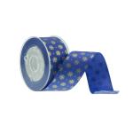 Decoration Glitter Grosgrain Ribbon , Cosmetic Box Packaging Blue Grosgrain