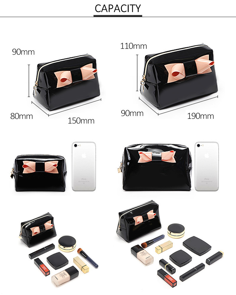Flexible Portable Multi Functional PU Cosmetic Bag