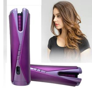 Wholesale Cordless Rechargeable USB Hair Curler Fast PTC Heating Adjustable from china suppliers