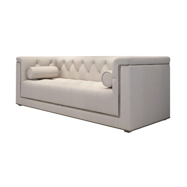 Hotel lobby sofa in Classic design of light grey fabric cushion for 3 set Lounge