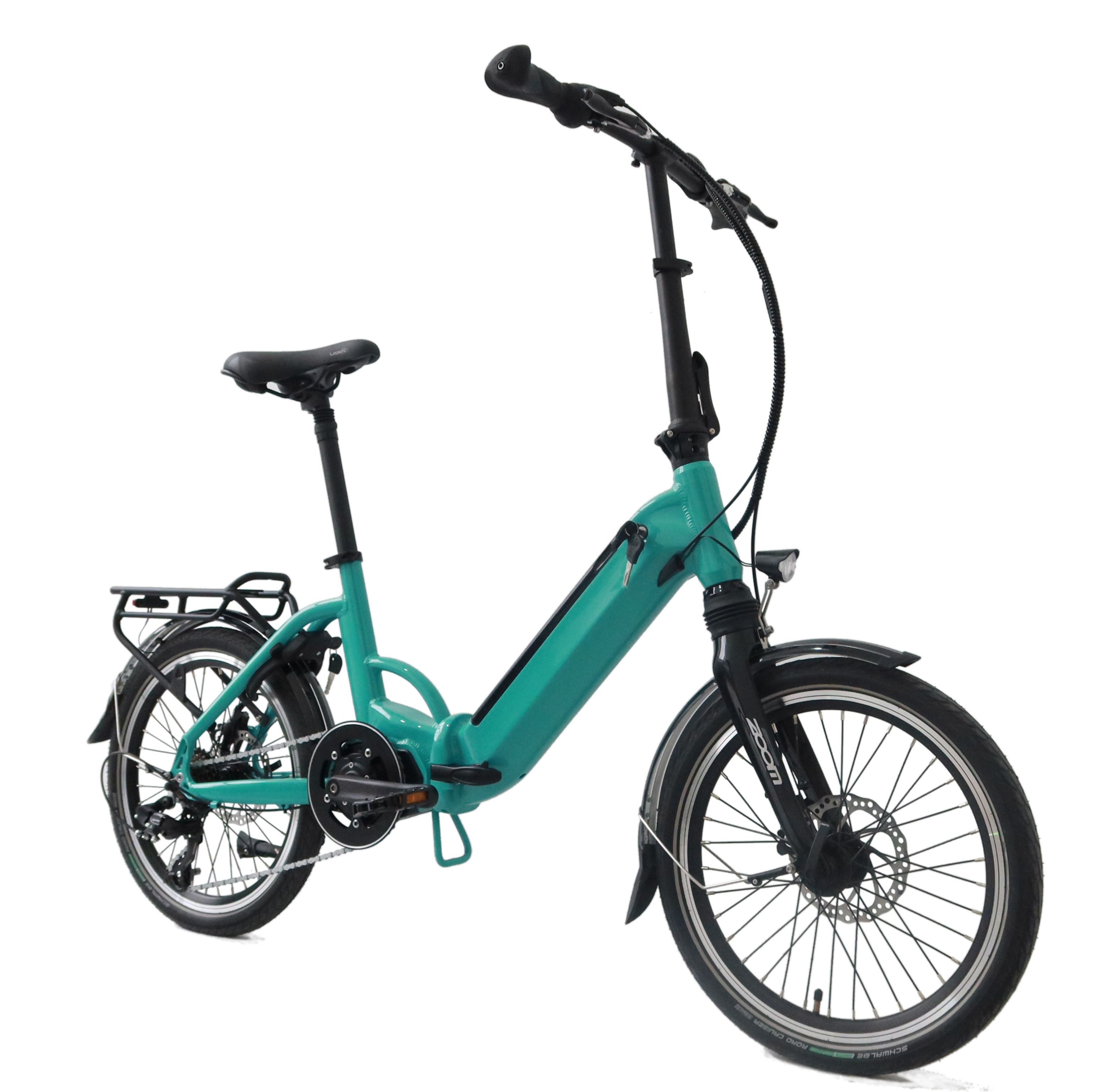 Hidden Battery Mid Drive Electric Bike Max Speed 30km/h 20 Inch Folding Ebike 250W