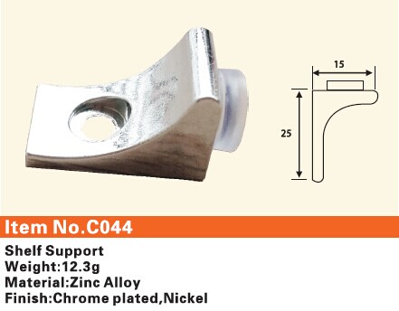 C044 Furniture connecting fittings:Shelf Support