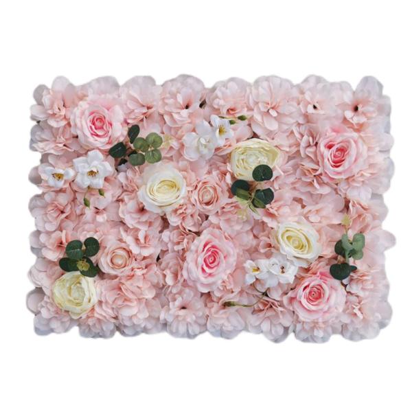 Outdoor Dahlia Rose Artificial Flower Wall Panels For Party Decoration Oem
