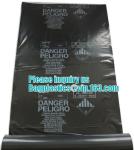 high quality hazardous waste yellow plastic bag asbestos garbage bag, Asbestos