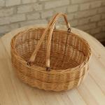 wicker picnic baskets with Handles.Kingwillow. (Natural)