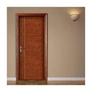 China PVC WPC MDF Wooden Door Walnut Oak Veneer Flush Internal Doors on sale
