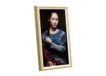 Photo Calendar Wall Mounted Digital Signage LCD Advertising Wooden Frame 23.8In
