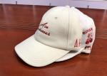 100% Cotton Wool Velvet Style 6 Panel Hats White Sunday Metal Buckle Baseball