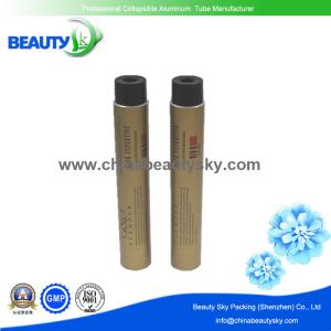 Wholesale Empty Aluminium Tubes for PH&lt;7 Hair Color cream Packaging with Golden color finishing surface 28mm Dia. from china suppliers