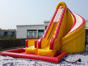 Wholesale Outdoor Kids Inflatable Water Slide With Pool / PVC Tarpaulin Water Park Games from china suppliers